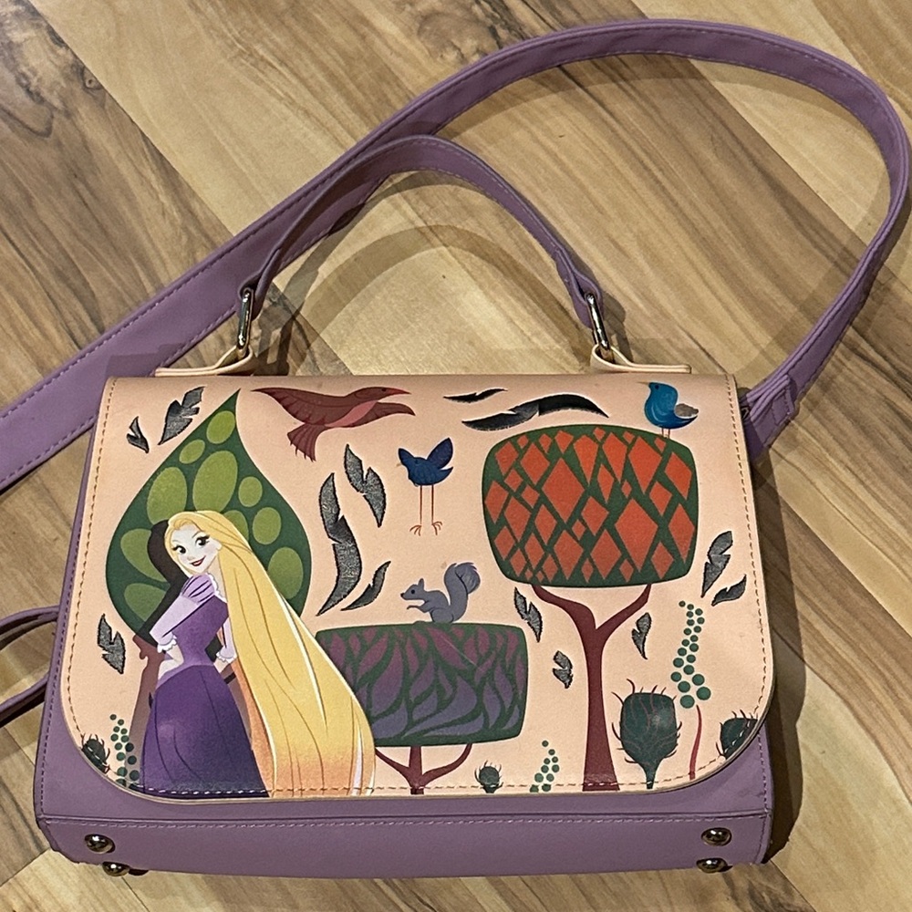 Rapunzel Tangled Loungefly Crossbody Bag Purse Disney Hot Topic Box Lunch
